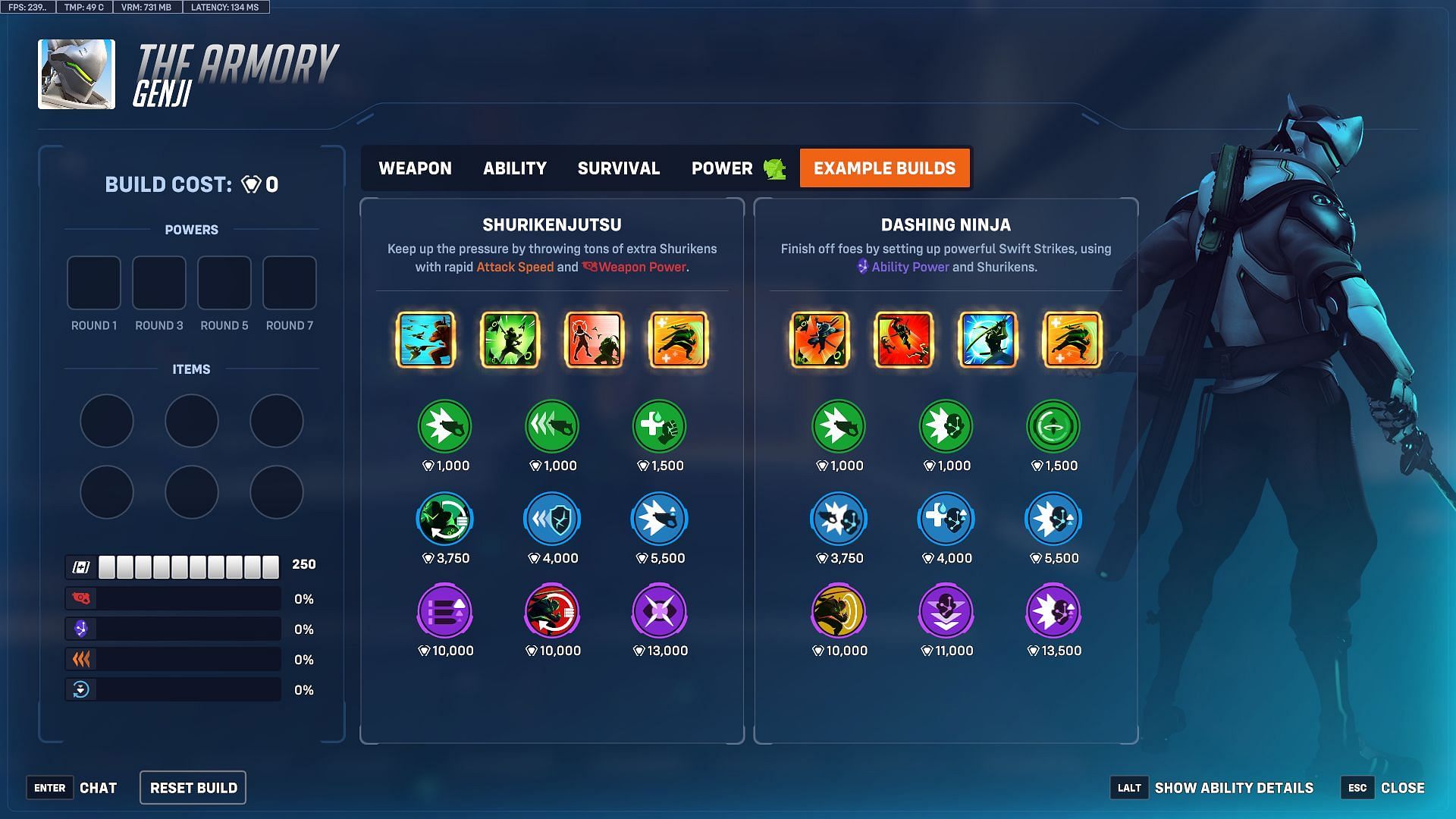 Choose the powers wisely in Stadium mode (Image via Blizzard)
